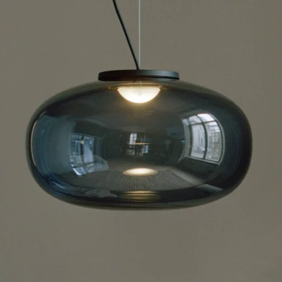 Afbeelding van New Works Karl Johan Large hanglamp, 40 cm, grijs