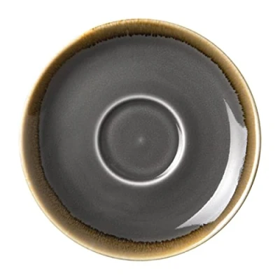 Afbeelding van Olympia Kiln cappuccinoschotels grijs 14cm (6 stuks)