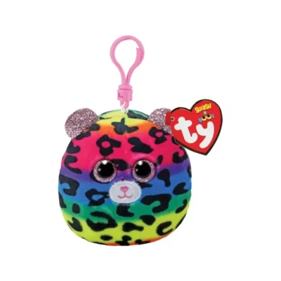 Afbeelding van TY Squish a Boo Clips Knuffel Luipaard Dotty 8 cm