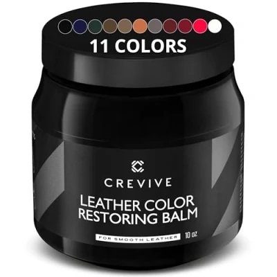 Afbeelding van CREVIVE Leerbalsem beige 283,5 g kleurhersteller voor leer leerhersteller banken lederbalsem
