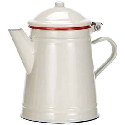 Afbeelding van Ibili 908501 Conisch koffiezetapparaat, staal, wit, 12 x 19 cm