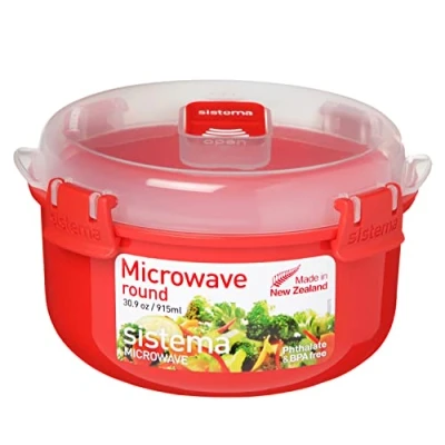 Image de Sistema si1113 boîte à micro ondes plastique rouge 45 x 35 25 cm