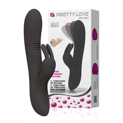 Afbeelding van Pretty Love Dylan Bunny Vibrator zwart