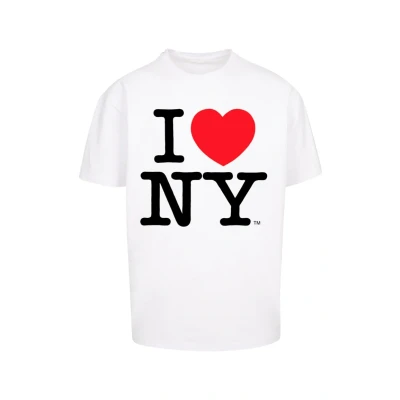 Afbeelding van Merchcode I LOVE NY Oversize Tshirt print, Heren, Maat: Medium, White