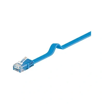 Afbeelding van goobay Verbindingskabel RJ 45 (M) naar 1 m UTP CAT 6 gevormd, vlak blauw