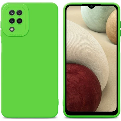 Afbeelding van Cadorabo Hoesje geschikt voor Samsung Galaxy A12 / M12 in Fluid GROEN Beschermhoes gemaakt van flexibel TPU silicone Cover Case