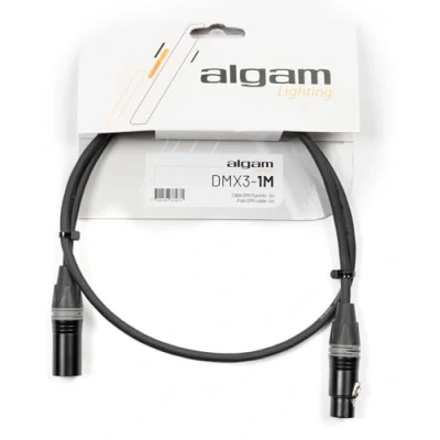 Afbeelding van Algam Lighting 3 polige DMX kabel 1 m