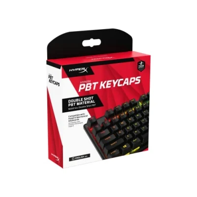 Afbeelding van HyperX PBT Keycaps Complete set Double Shot Engelse lay out (VS) 104 zwart