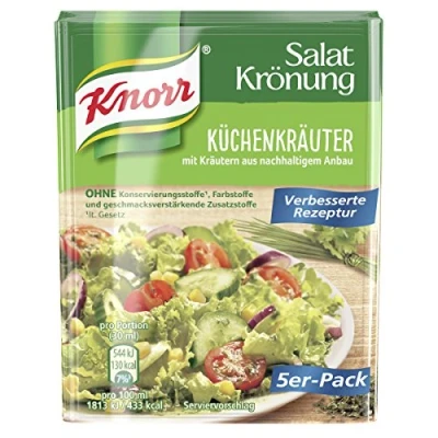 Afbeelding van Knorr Saladekrans Culinaire kruiden voor een heerlijke dressing met natuurlijke ingrediënten* 5 x 3 porties 15 stuks