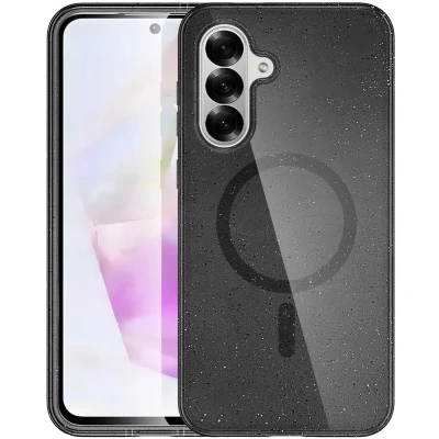 Afbeelding van imoshion Hoesje Geschikt voor Samsung Galaxy A36 Sparkle Backcover MagSafe Zwart