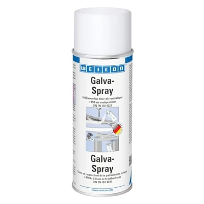 Afbeelding van WEICON Galva Spray 400 ml / duurzame beschermlaag voor alle metalen oppervlakken kleur: thermisch verzinkt