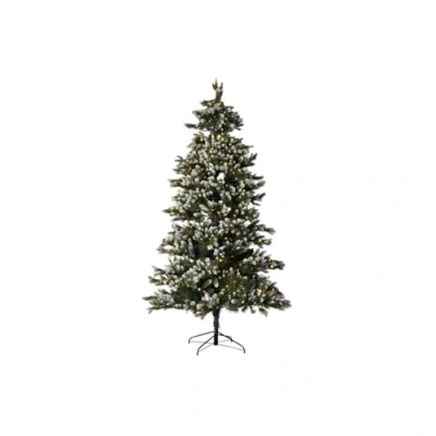 Afbeelding van Kerstboom Home ESPRIT Groen Metaal Polyethyleen Besneeuwd 140 x 240 cm