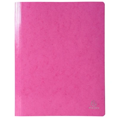 Afbeelding van Exacompta Ref. 380808B Doos met 25 mappen Iderama van glanzend karton 355 g/m² FSC gecertificeerde afmetingen: 24 x 32 cm voor documenten in A4 formaat kleur: roze