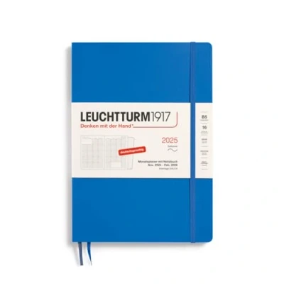Afbeelding van LEUCHTTURM1917 370606 Maandplanner en notitieboek, samenstelling (B5), 2025 16 maanden, softcover, hemelsblauw, Duits