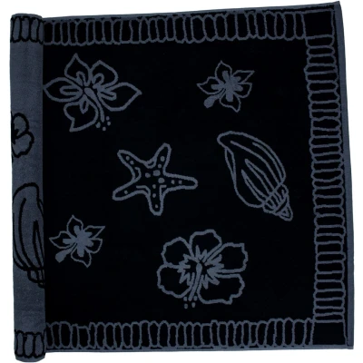 Afbeelding van The One Towelling 90x190 Strand Hawaii Black / Antraciet