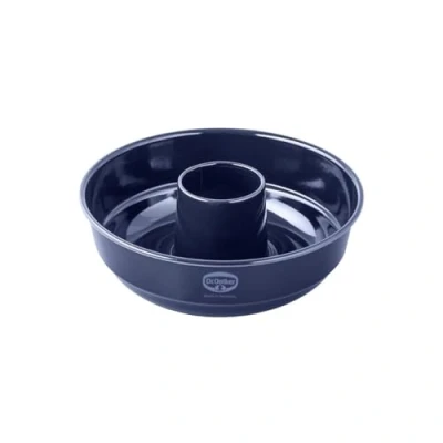 Afbeelding van Dr. Oetker 2372 savarinvorm 26,3 cm, open haard, taartvorm, ronde vorm met savarinvorm, briochevorm, staal, blauw, x 8 cm