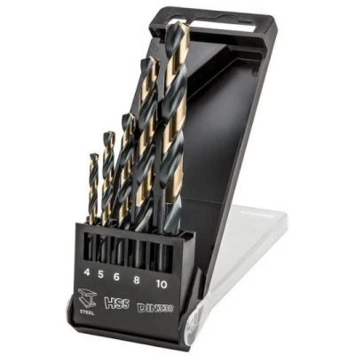 Afbeelding van GRAPHITE 55H086 Set metalen spiraalboren 4, 5, 6, 8, 10 5