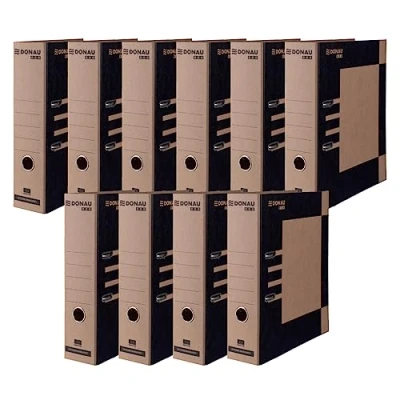 Afbeelding van DONAU 10 stuks Premium Eco MAXI FSC/set van stuks/breed/DIN A4 8 cm 80 mm/bruin/zwart/natuur/versterkte band/Made in EU