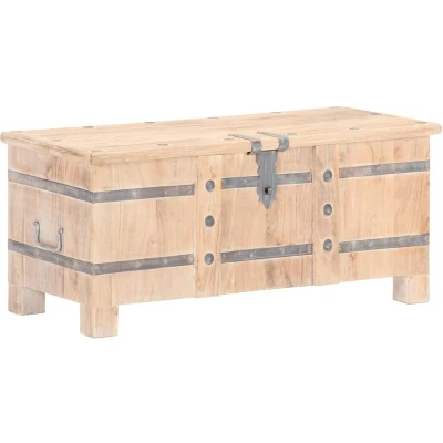 Afbeelding van Opbergkist 90X40X40 Cm Massief Acaciahout