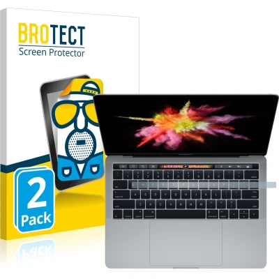 Afbeelding van BROTECT Screenprotector voor Apple MacBook Pro 13&quot; 2017 (Unteres Display) Folie Beschermfolie matte (2 Stuks)