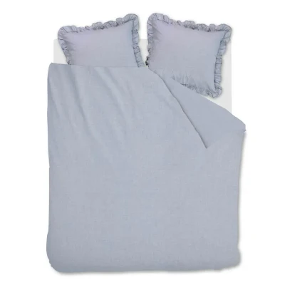 Afbeelding van At Home by BeddingHouse Flamboyant dekbedovertrek Lits Jumeaux 240x200/220 Blauw Grijs