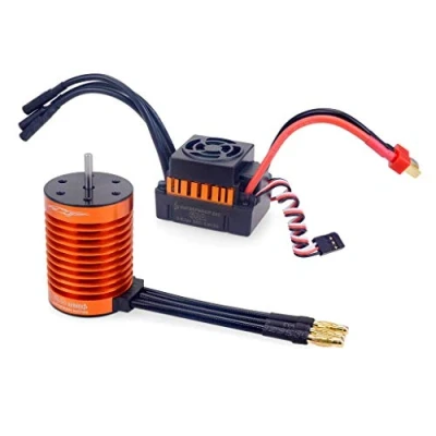 Afbeelding van Fasizi Waterdichte F540 3300 KV borstelloze Rc Auto Motor + 60 A ESC Combo Set voor 1/10