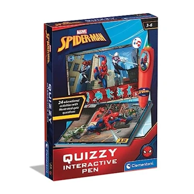Afbeelding van Clementoni 16452 Marvel Spiderman Quizzy Interactieve Pen, Educatief Speelgoed 3 Jaar, Inclusief Batterijen, Gemaakt In Italië