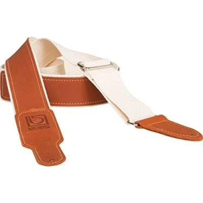 Afbeelding van BSH 20 NAT BOSS Hybride Instrumentenriem, leer/katoen, natuur/bruin, breedte 5 cm
