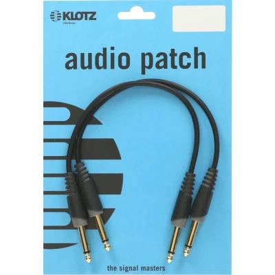 Afbeelding van Klotz AU JJ0090 2x Patchkabel 0,9 m Mono patch kabel