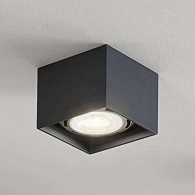 Afbeelding van Arcchio buitenspot 1licht aluminium, metaal H: 8.5 cm GU10 donkergrijs