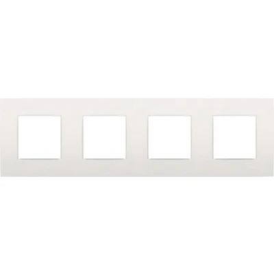 Afbeelding van Niko Viervoudige horizontale afdekplaat, kleur Intense white