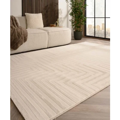 Afbeelding van Scadinavisch Vloerkleed Serene Lys Crème 160x230 Cm