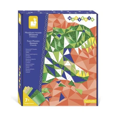 Image de Kit créatif Janod Mosaïques Mousse Dinosaures