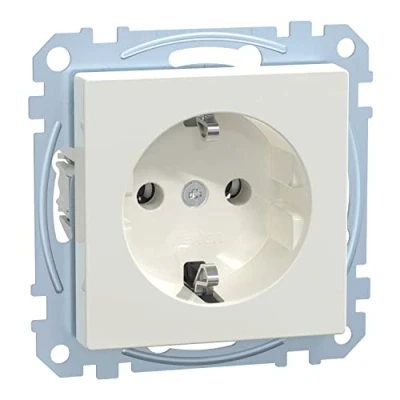 Afbeelding van Merten MEG2301 0619 Wandcontactdoos System M Polar wit