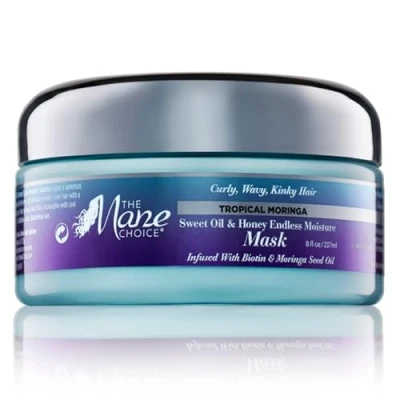 Afbeelding van The Mane Choice Tropical Moringa Sweet Oil &amp; Honey Endless Moisture Mask 236ml