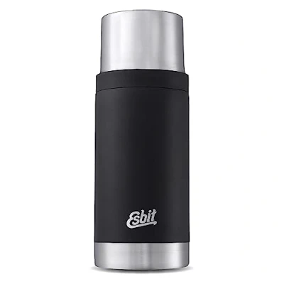 Afbeelding van Esbit Sculptor Thermosfles 750ml Mat Zwart RVS 2 Bekers
