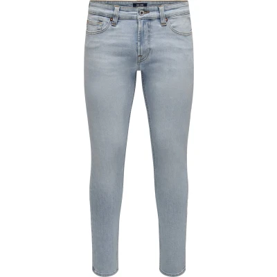 Afbeelding van Only &amp; Sons Onsloom Slim fit jeans, Heren, Maat: 34x32, Light blue denim