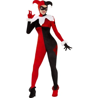 Afbeelding van FUNIDELIA Harley Quinn kostuum DC Comics voor vrouwen Maat: L