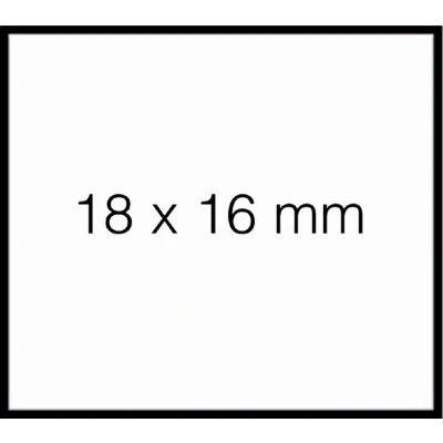 Afbeelding van Prijsetiket 18x16mm Sato Duo 16 afneembaar wit