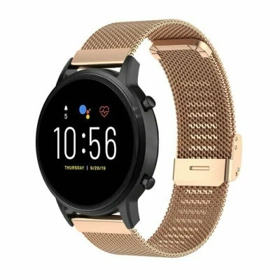 Afbeelding van Xiaomi Mi Watch / S1 Pro Active S2 Milanese bandje met klemsluiting Champagne goud