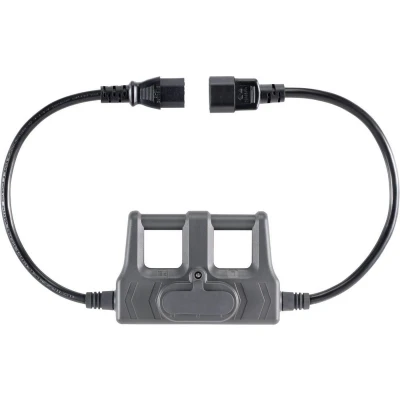 Afbeelding van VOLTCRAFT CAA 1L 10 Meetadapter Apparaatstekker, male C14 female C13 10A Donkergrijs