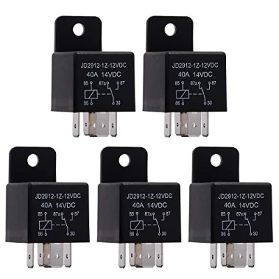 Afbeelding van Ehdis 5 stuks relais 12 V 40 A pins auto moto spoel bescherming relaisschakelaar stroom, schakelaar en voorgerechten motorrelais