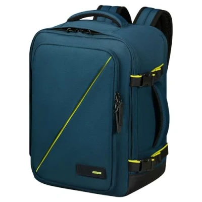 Image de American Tourister Take2Cabin sac de cabine Ryanair/Wizz Air/Vueling 40 x 30 20 cm, 26,5 L, 0,60 kg, bagage à main, dos d&#039;avion S/M, sous siège, bleu (bleu port)