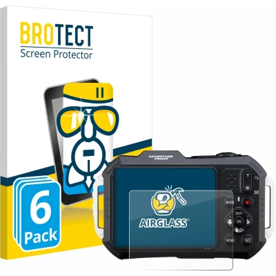Afbeelding van BROTECT Screenprotector voor Ricoh Pentax WG 1000 Folie Beschermfolie Beschermglas transparant (6 Stuks)