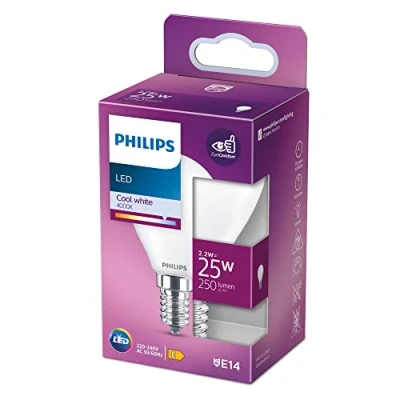 Afbeelding van Philips LED classic 25W E14 CW P45 FR ND 1PF 10