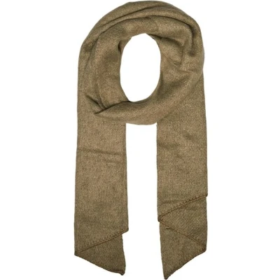 Afbeelding van Pieces Pyron Long Scarf Lurex Deep Lichen Green GROEN One Size