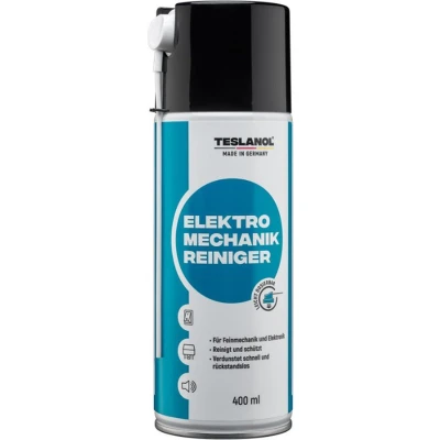 Afbeelding van Teslanol elektromechanische reinigingsspray spuitbus 400 ml Voor relais, schakelaars &amp; potmeters Wit