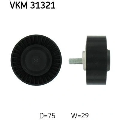 Afbeelding van Skf Geleiderol (poly) V riem VKM 31321