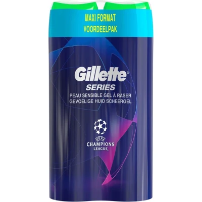 Afbeelding van Gillette Series Ultra Gevoelige Huid Scheergel Voordeelverpakking 2x200ml