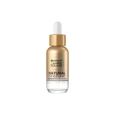 Afbeelding van Garnier Natural Bronzer zelfbruinende gezichtsdruppels, voor een gelijkmatig en natuurlijk effect, snel absorberend, hydraterende werking, met hyaluronzuur kokoswater, zonnebarnsteen, 30 ml